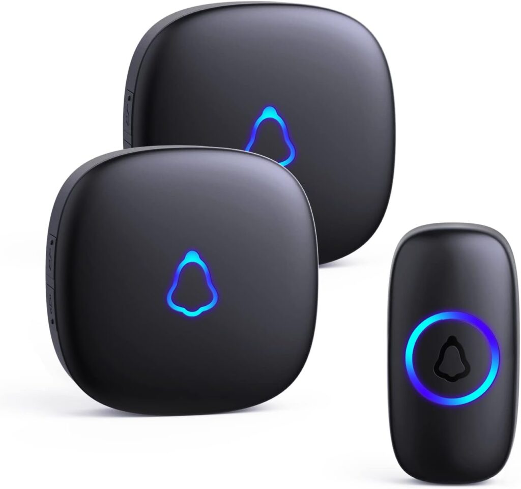 SECRUI Wireless Doorbell, 1000Ft Range, 2 Receivers 1 Push Button