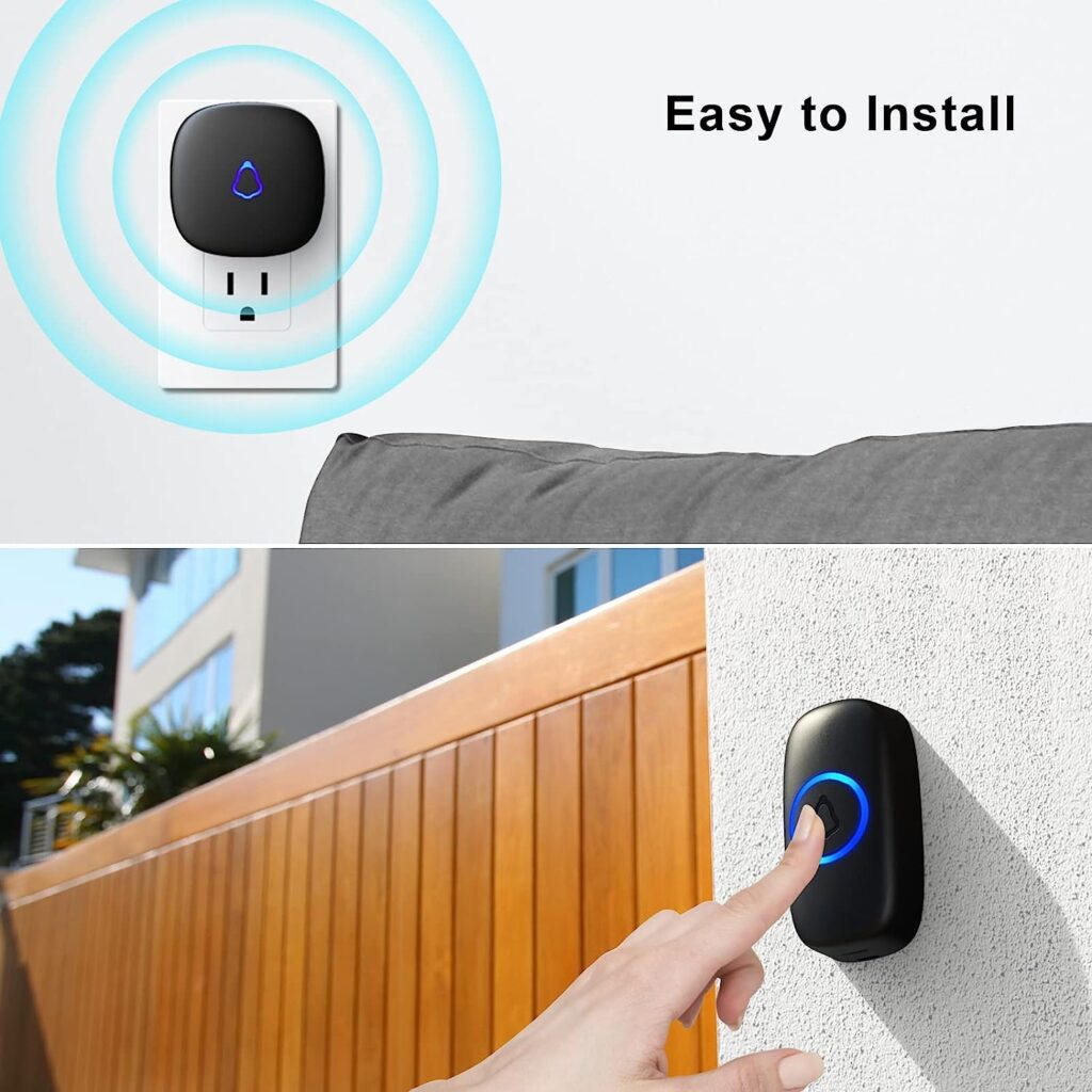 SECRUI Wireless Doorbell, M520+F55, 1000Ft Range