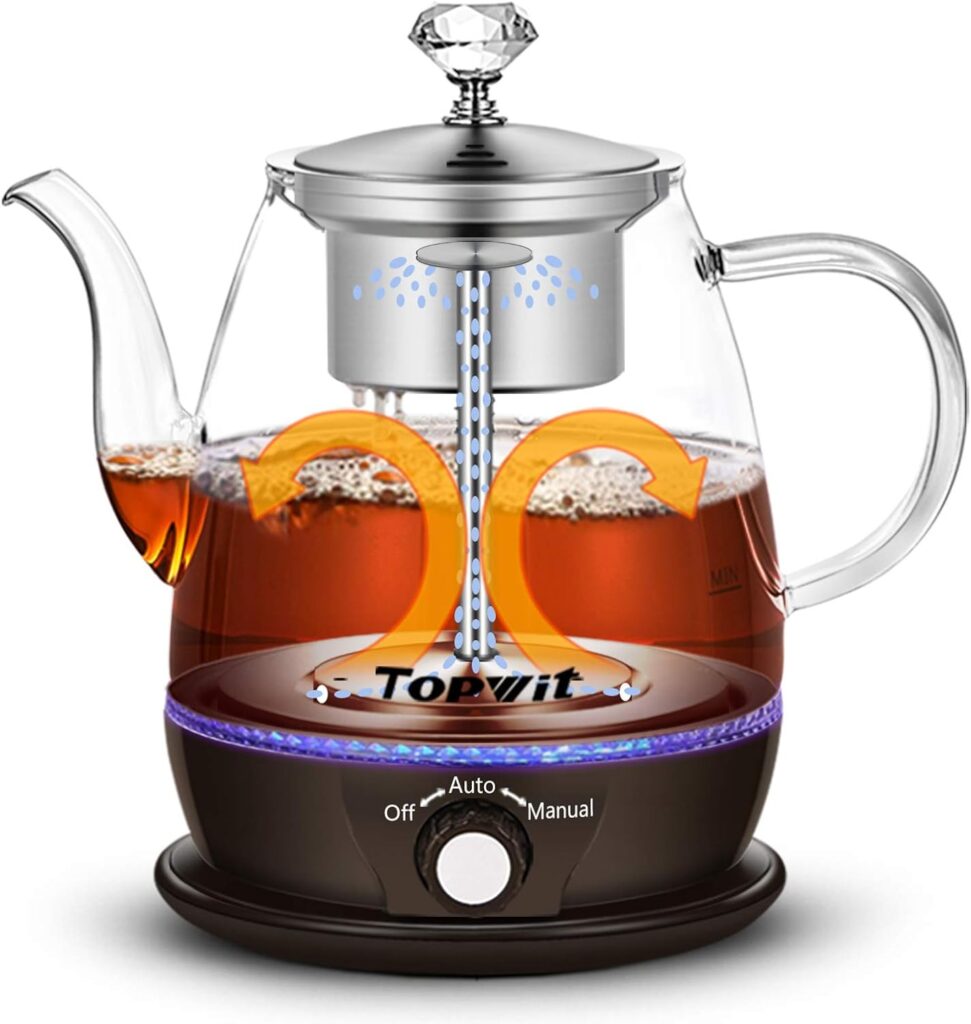 Topwit Electric Tea Kettle, 1L Pour Over Teapot-Money Saved Deals