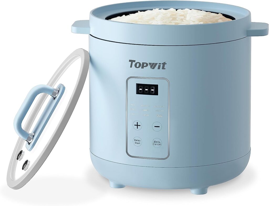 TopWit Mini Rice Cooker, 2 Cups Uncooked-Money Saved Deals