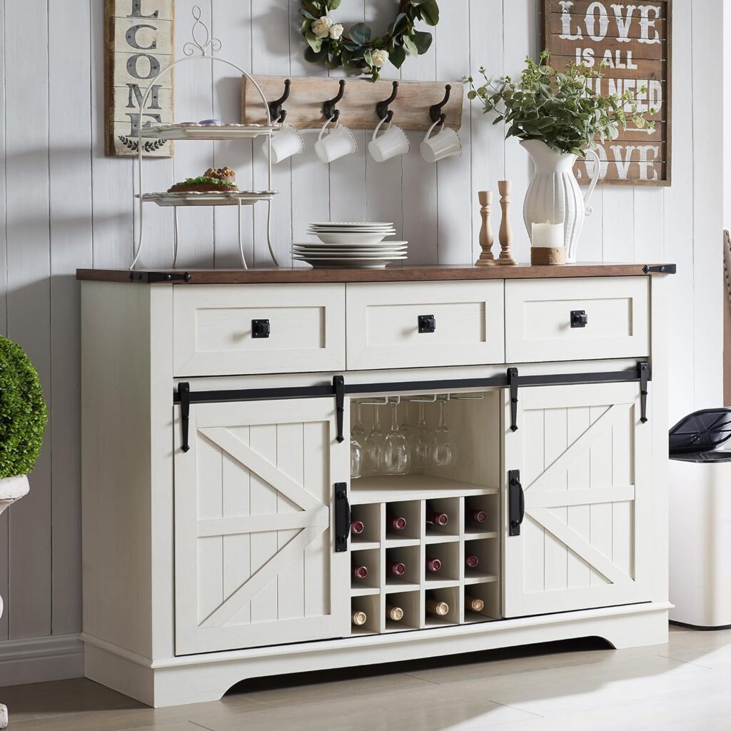 OKD Farmhouse Buffet Cabinet with Storage
